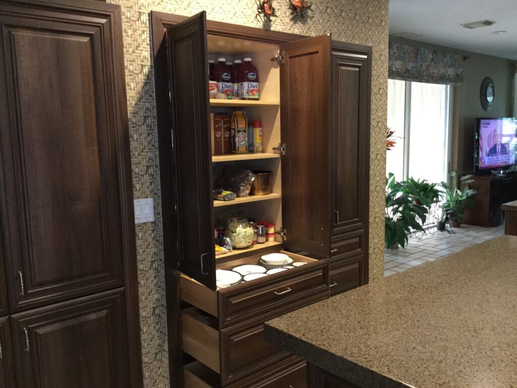open kitchen cabinet doors