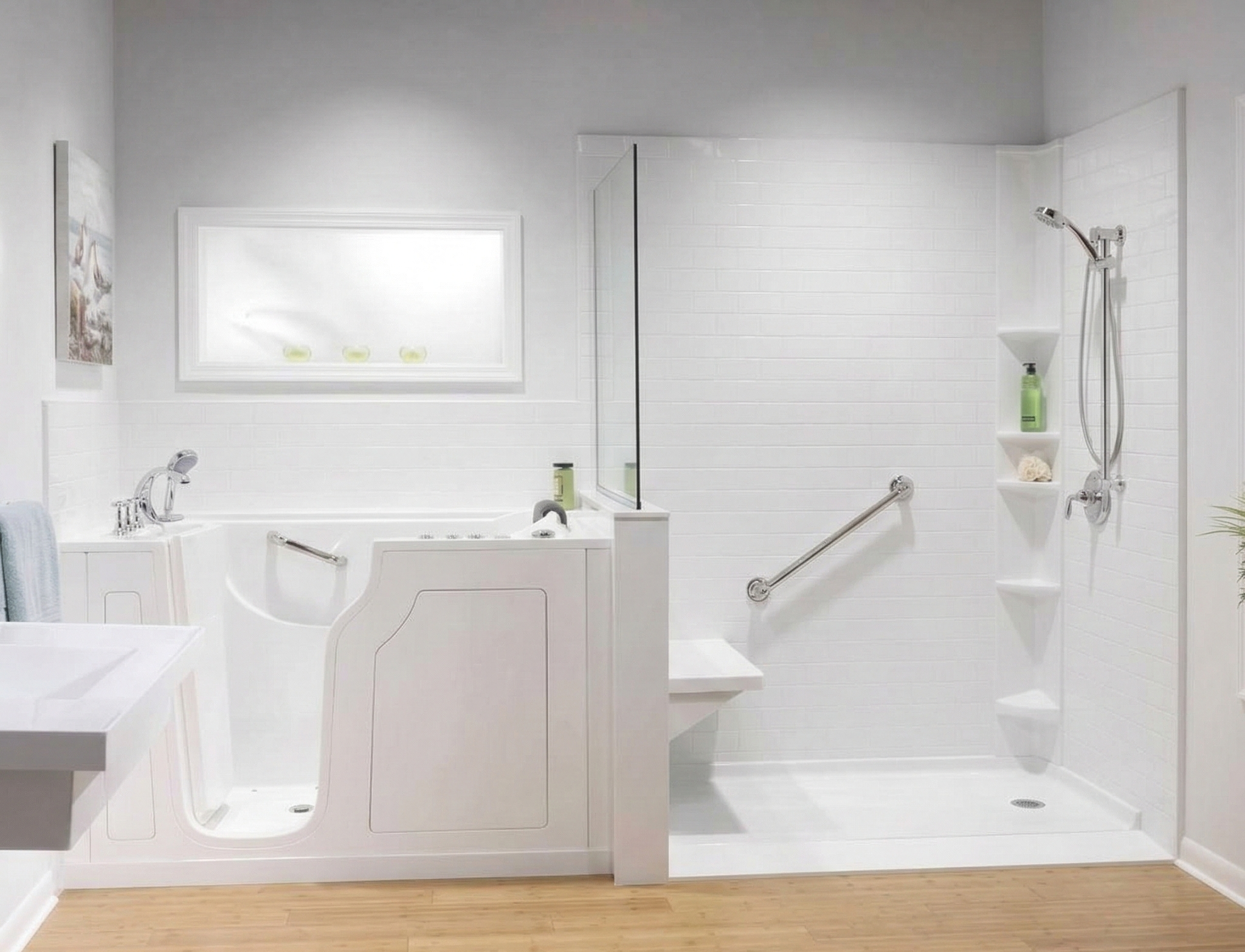 Walk-in tub versus walk-in shower